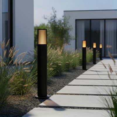 Lucide TIMBALA - Bollard light - 1xGU10 - IP44 - Black